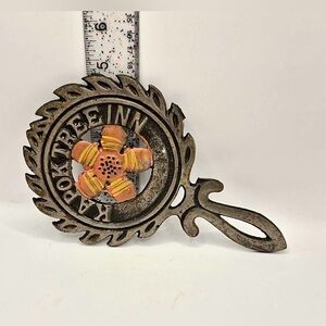 Cast Iron Kitchen Decor Trivet / Hot Pad from Kapok Tree Inn Clearwater FL 1950s